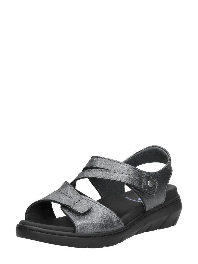 Wolky Ikaria, sandalen plat voor dames in donkergrijs, foto 2 van 2