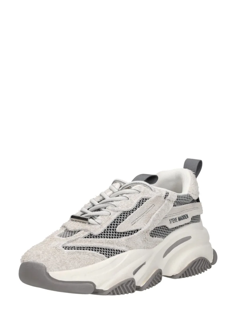 Steve Madden Possession, lage sneakers voor dames in grijs, foto 2 van 2