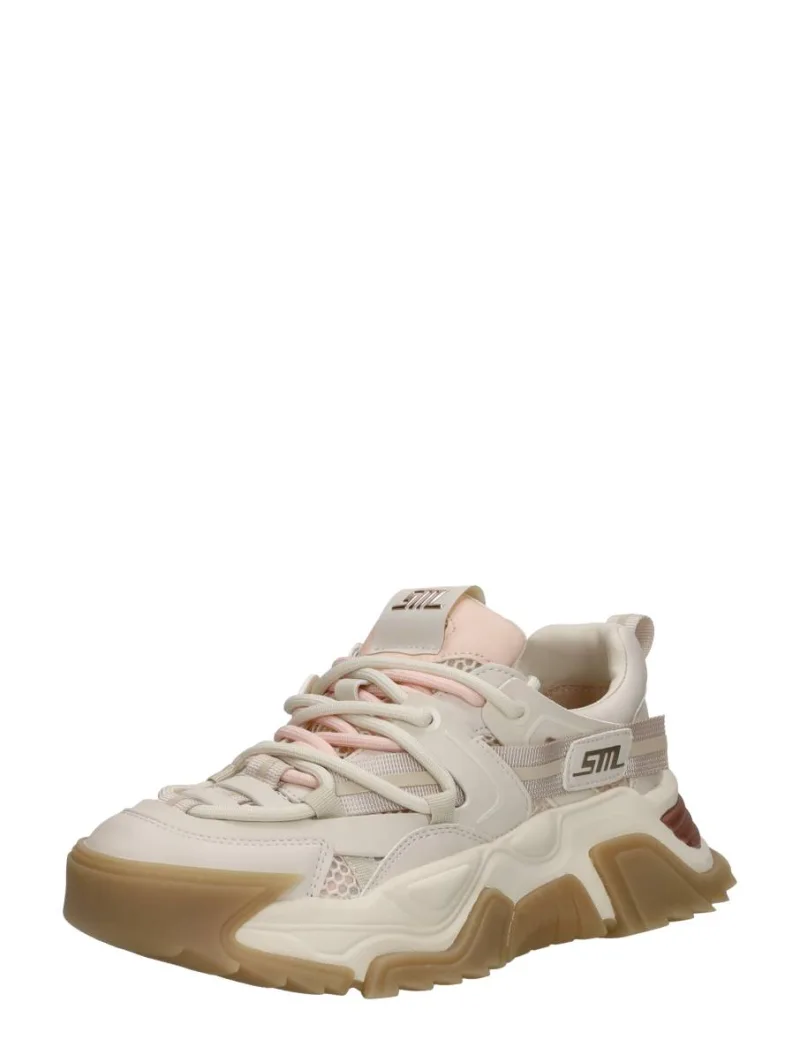 Steve Madden Kingdom-E, lage sneakers voor dames in beige, foto 2 van 2