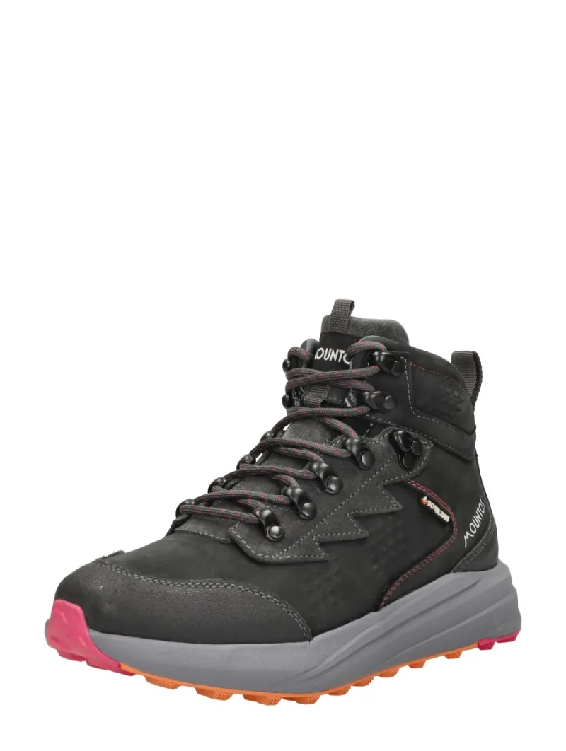 Mountos Orea, hoge veterschoenen voor dames in donkergrijs, foto 2 van 2