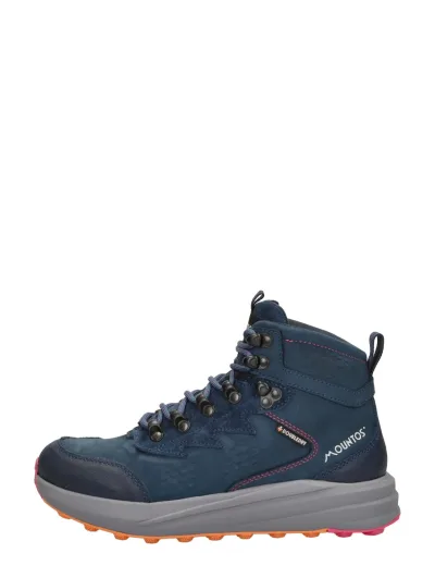 Mountos Orea, hoge veterschoenen voor dames in blauw, foto 1 van 4