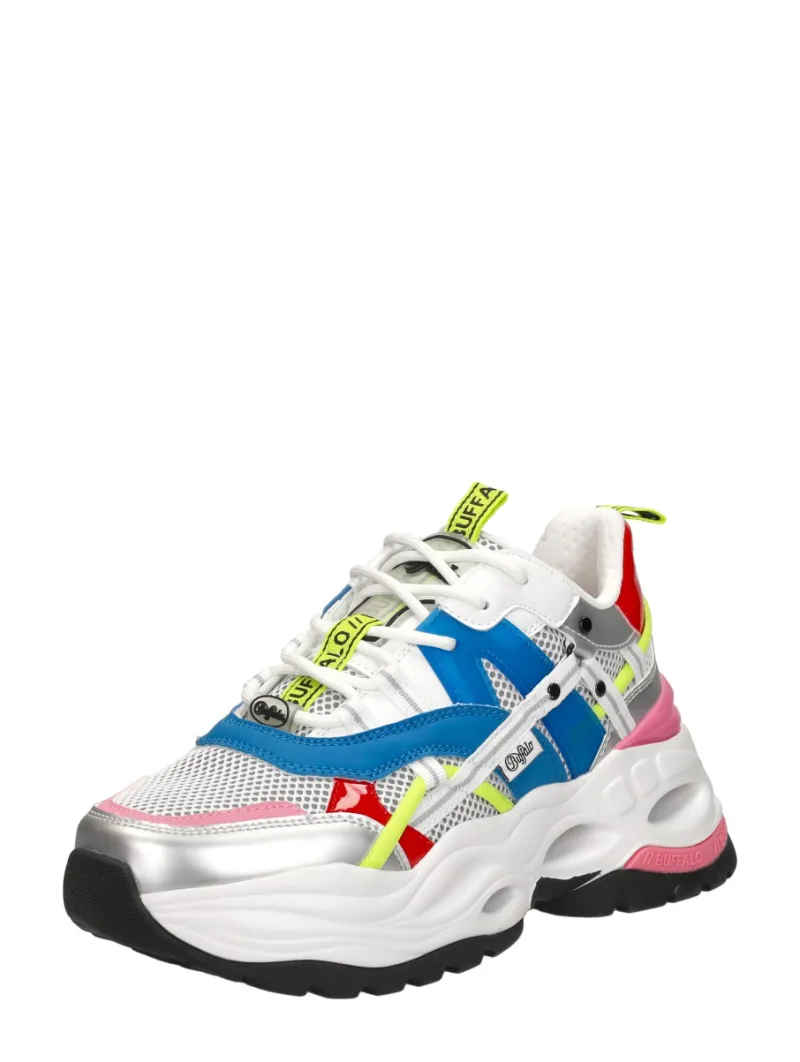 Buffalo Triplet Hollow, lage sneakers voor dames in wit, foto 2 van 2
