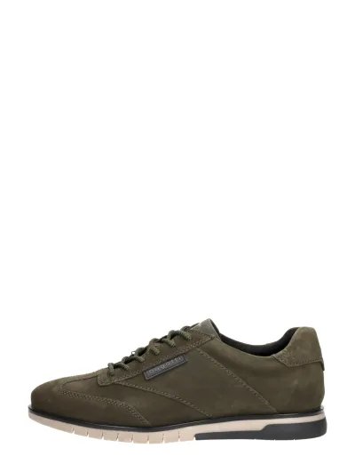 Bugatti Delron, lage veterschoenen voor heren in khaki, foto 1 van 4