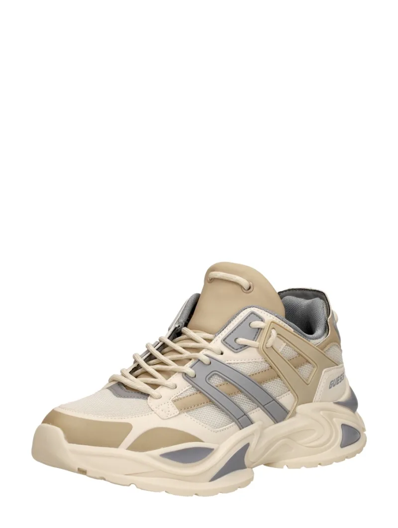 Guess Belluna, lage sneakers voor dames in gebroken wit, foto 2 van 2