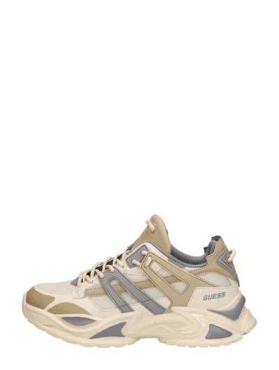 Guess Belluna, lage sneakers voor dames in gebroken wit, foto 1 van 4