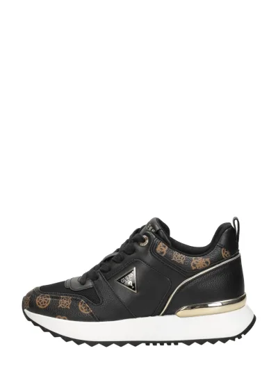 Guess Kynneth, lage sneakers voor dames in zwart, foto 1 van 4