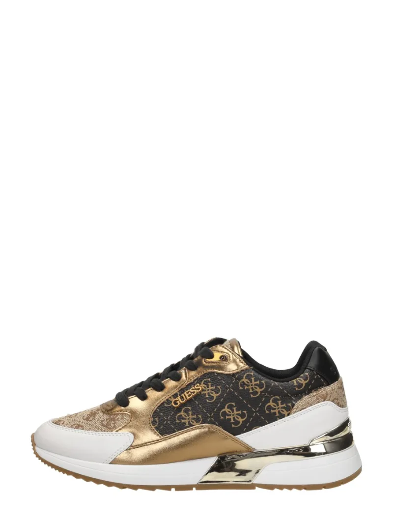 Guess Moxea 12, lage sneakers voor dames in donkerbruin