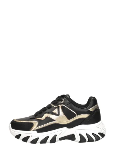 Guess Nowah, lage sneakers voor dames in zwart, foto 1 van 4