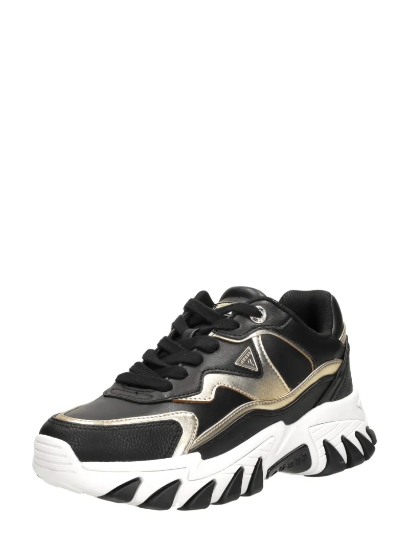 Guess Nowah, lage sneakers voor dames in zwart, foto 2 van 2