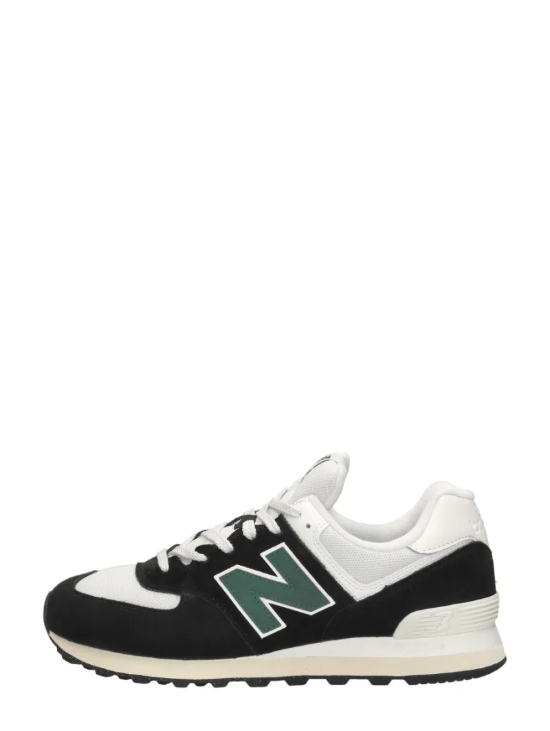 New Balance 574, lage sneakers voor heren in zwart