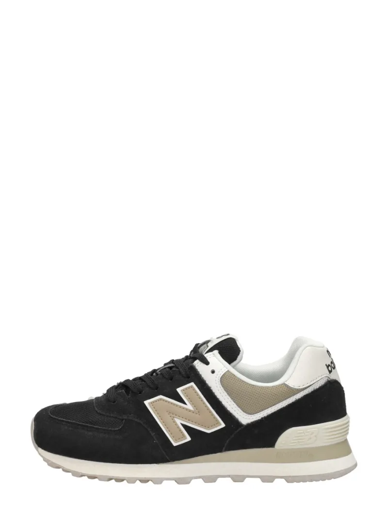 New Balance 574, lage sneakers voor dames in zwart