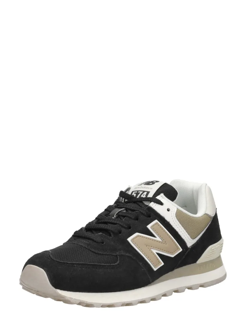 New Balance 574, lage sneakers voor dames in zwart, foto 2 van 2