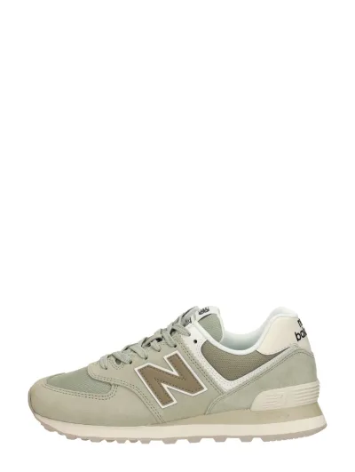 New Balance 574, lage sneakers voor dames in groen, foto 1 van 4
