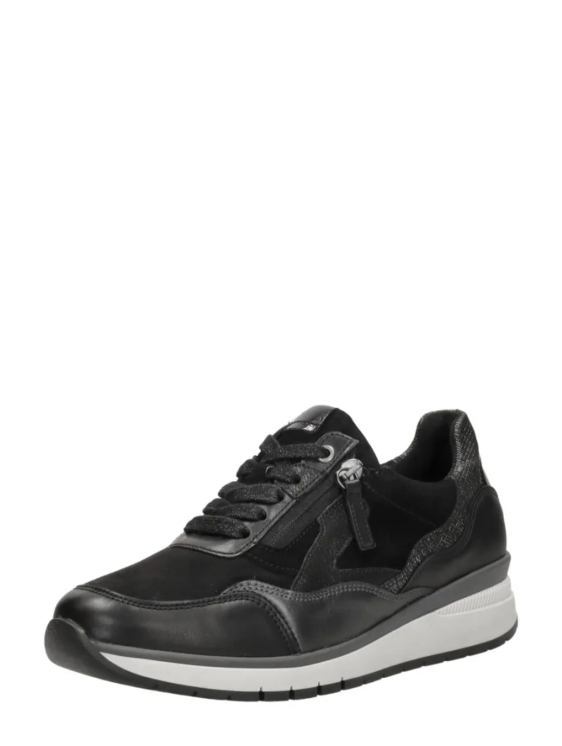 Gabor Veterschoenen Laag, lage veterschoenen voor dames in zwart, foto 2 van 2