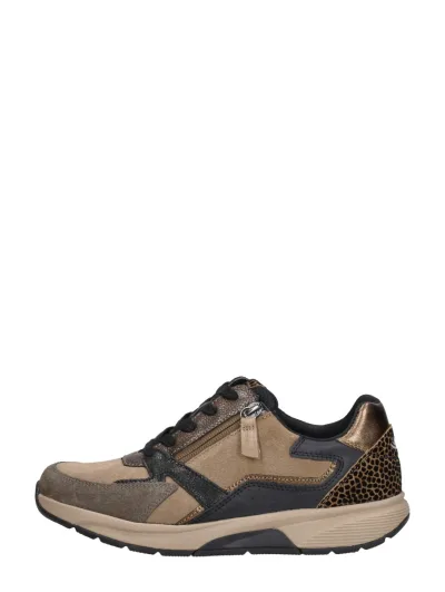 Gabor Rollingsoft, lage veterschoenen voor dames in cognac, foto 1 van 4