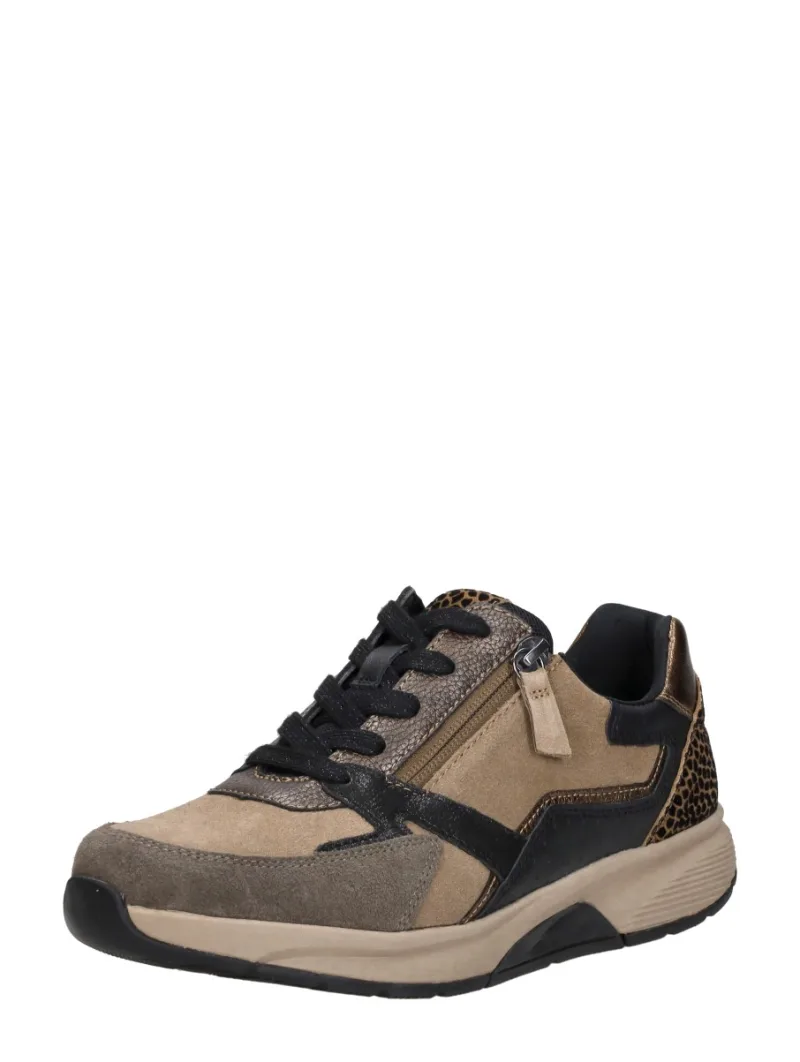 Gabor Rollingsoft, lage veterschoenen voor dames in cognac, foto 2 van 2