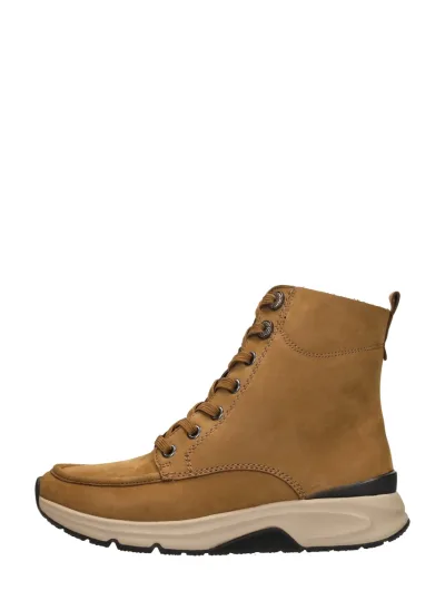 Gabor Rollingsoft, hoge veterschoenen voor dames in taupe, foto 1 van 4