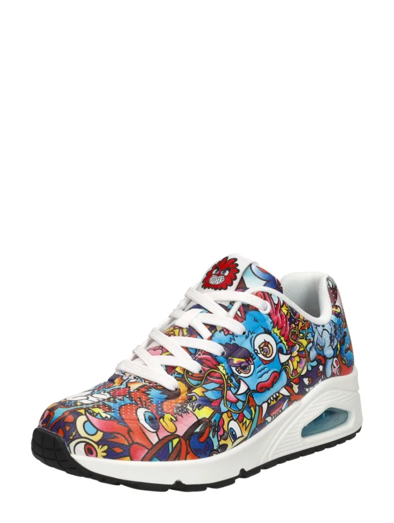 Skechers Uno-color Doodle Kleuren, lage veterschoenen voor dames, foto 2 van 2