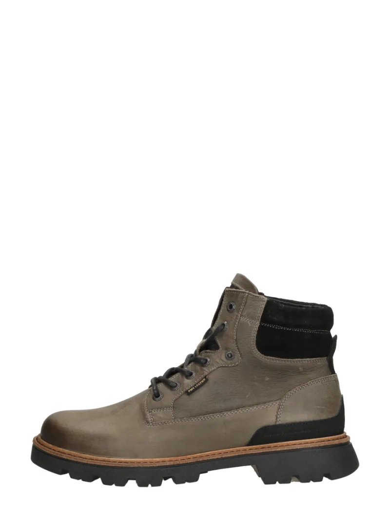 PME Legend Dragan, hoge veterschoenen voor heren in grijs