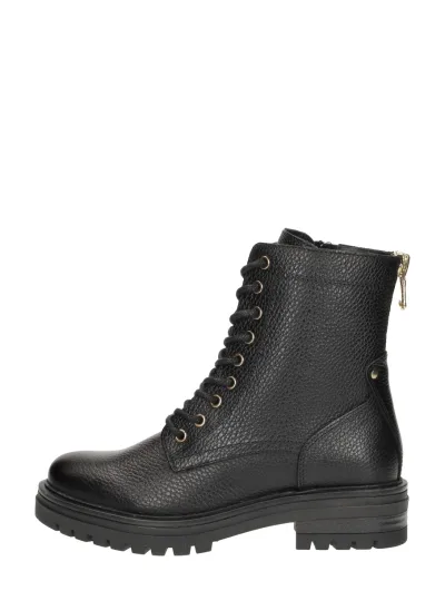 Sub55 Veterschoenen Hoog, hoge veterschoenen voor dames in zwart, foto 1 van 4