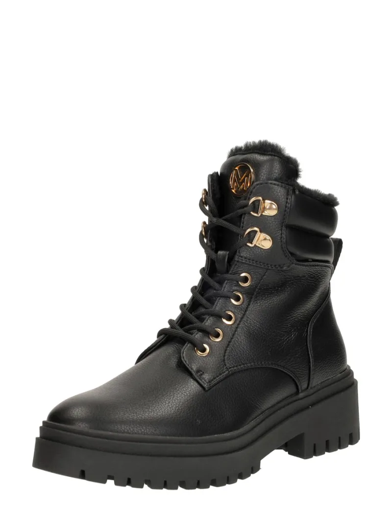 Mexx Para, hoge veterschoenen voor dames in zwart, foto 2 van 2