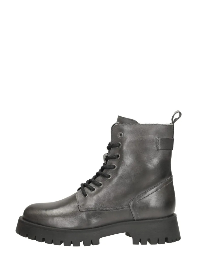Palpa Venezia, hoge veterschoenen voor dames in grijs