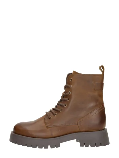 Palpa Venezia, hoge veterschoenen voor dames in cognac, foto 1 van 4