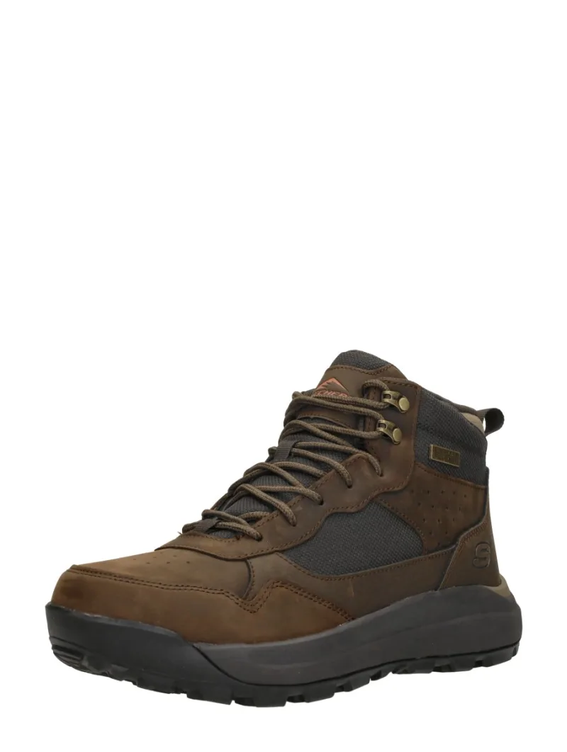 Skechers Cambert, hoge veterschoenen voor heren in donkerbruin, foto 2 van 2