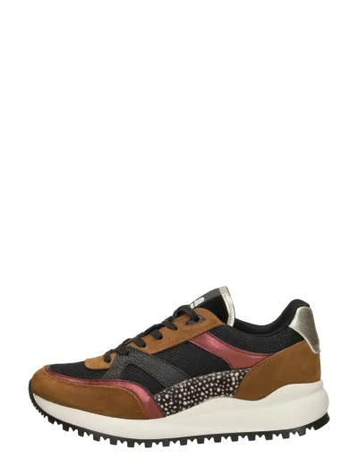 Maruti Boyd, lage veterschoenen voor dames in cognac, foto 1 van 4