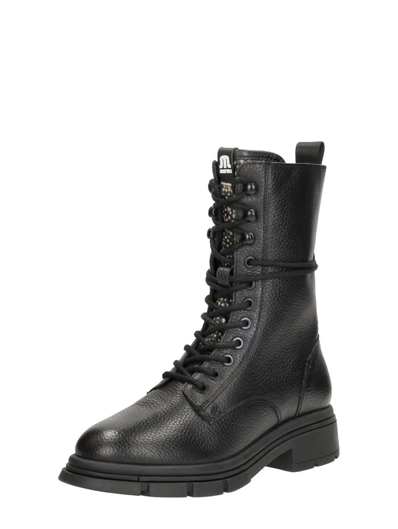 Maruti Heaven, hoge veterschoenen voor dames in zwart, foto 2 van 2