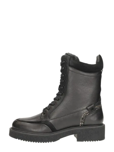 Maruti Steph, hoge veterschoenen voor dames in zwart, foto 1 van 4