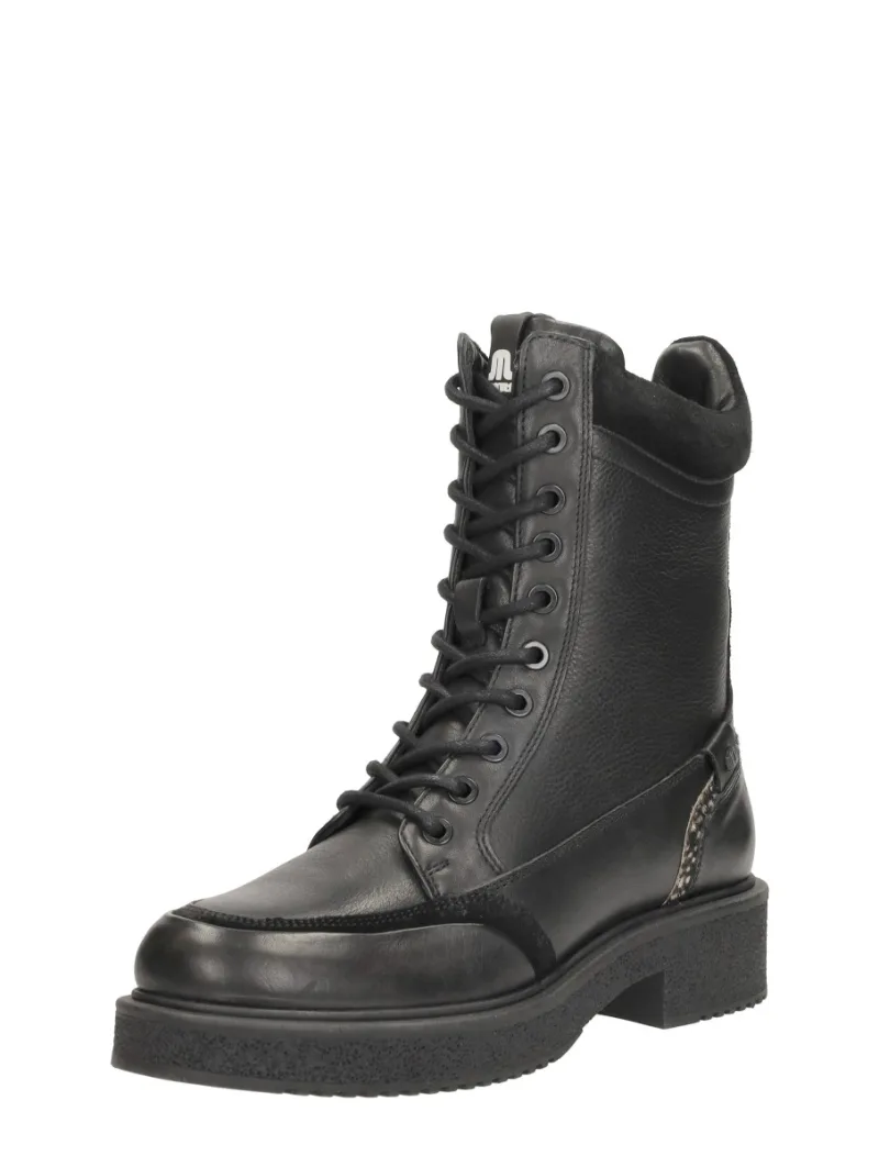 Maruti Steph, hoge veterschoenen voor dames in zwart, foto 2 van 2