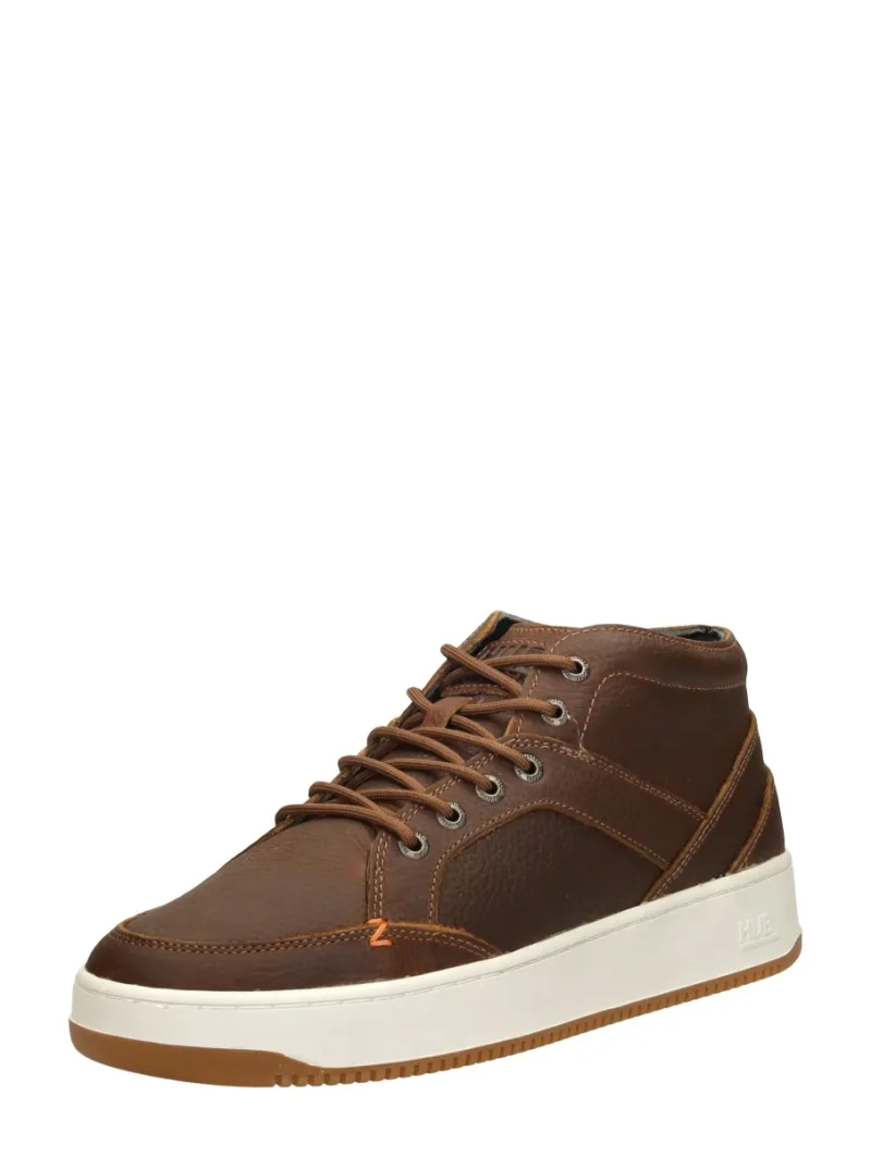 Hub Kingston 2.1, hoge veterschoenen voor heren in cognac, foto 2 van 2