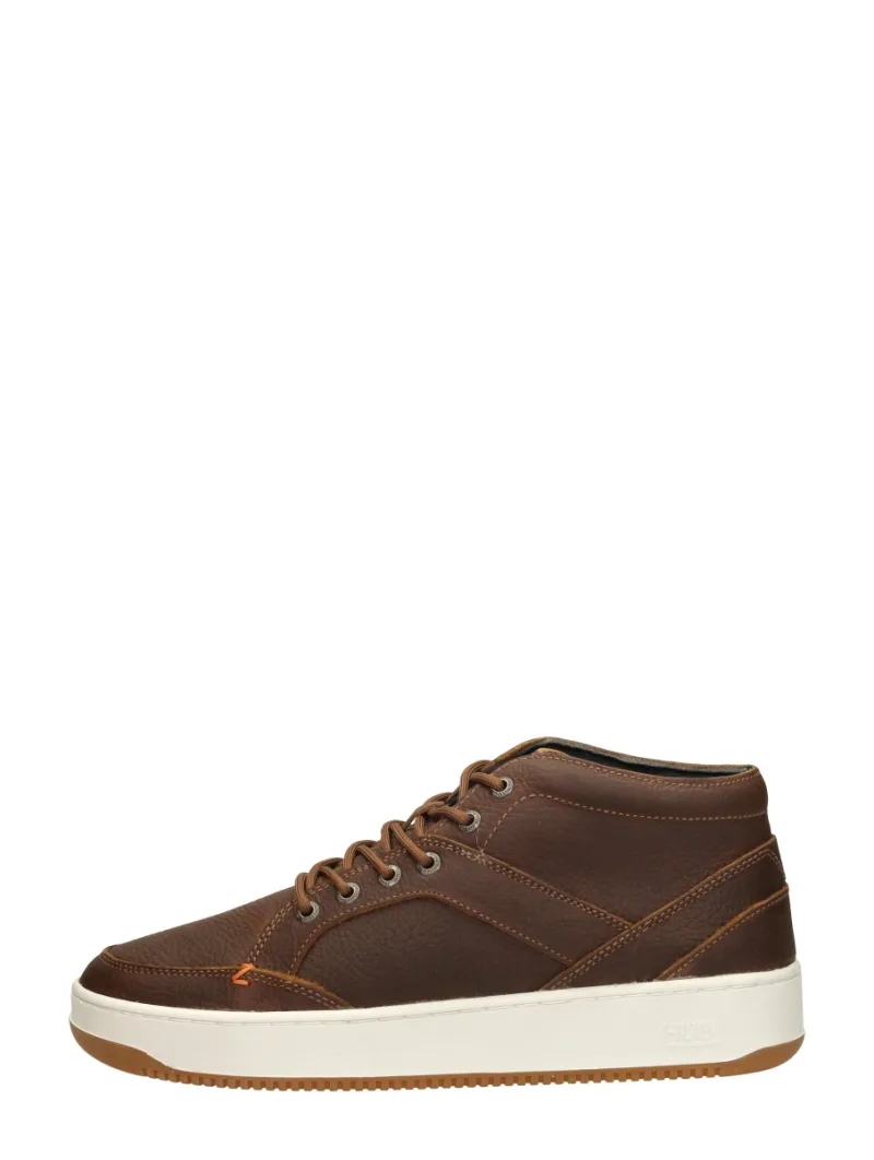 Hub Kingston 2.1, hoge veterschoenen voor heren in cognac