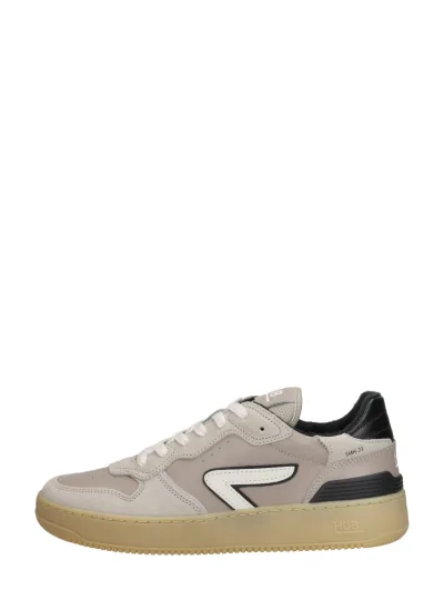 Hub Smash, lage sneakers voor heren in beige, foto 1 van 4