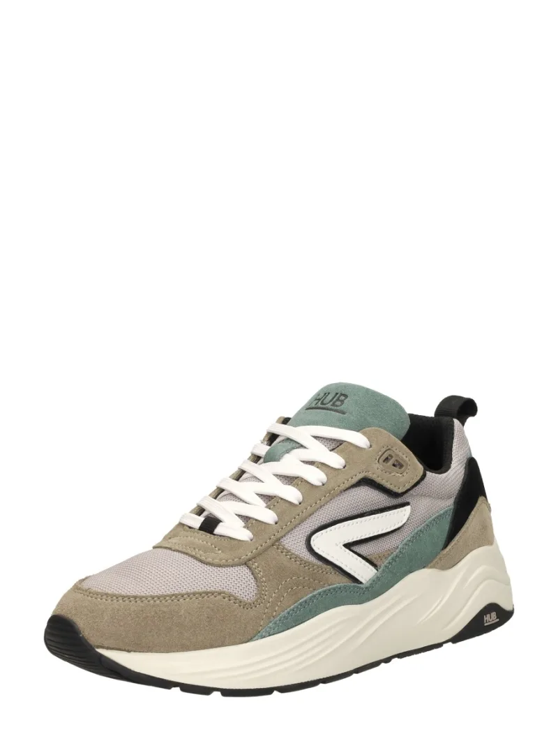 Hub Glide, lage sneakers voor heren in taupe, foto 2 van 2