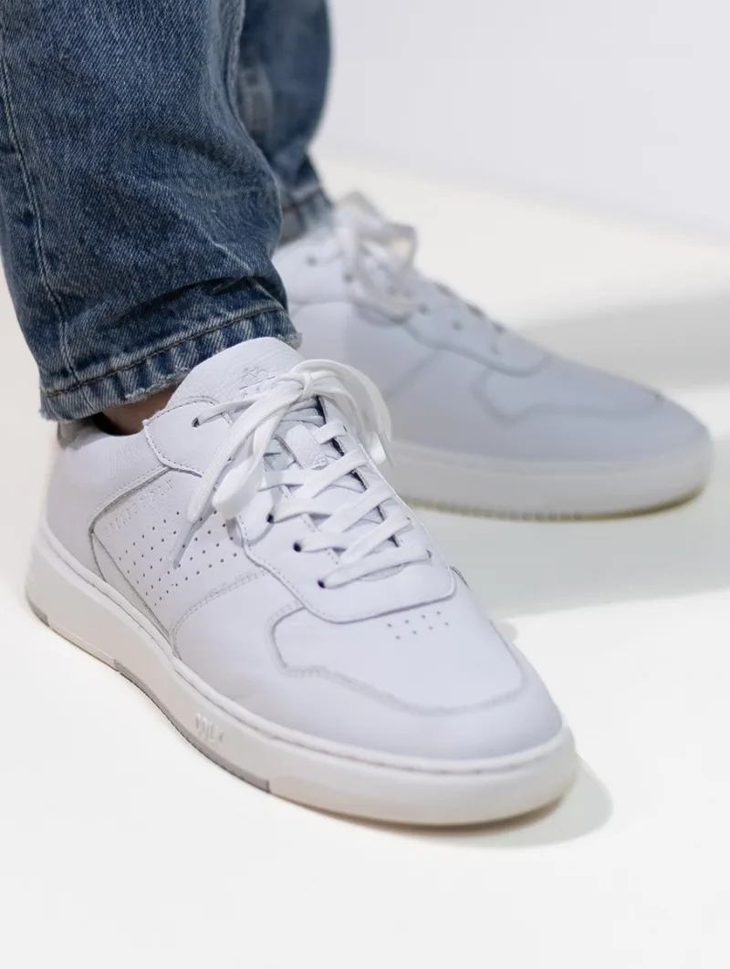 Cycleur de Luxe No-Foot, lage sneakers voor heren in wit