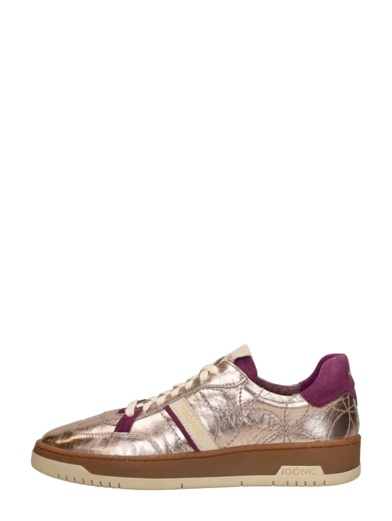 Iqonic Sneakers Laag, lage sneakers voor dames in goudkleur