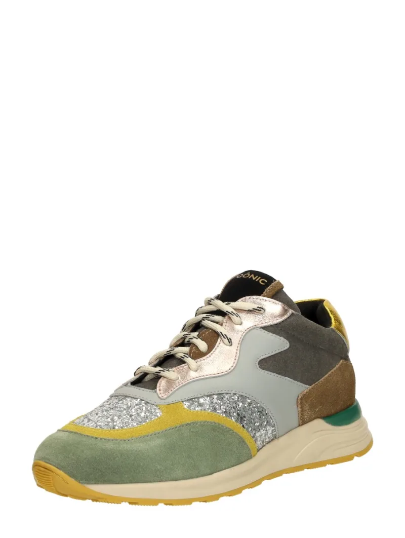 Iqonic Sneakers Laag, lage sneakers voor dames in groen, foto 2 van 2