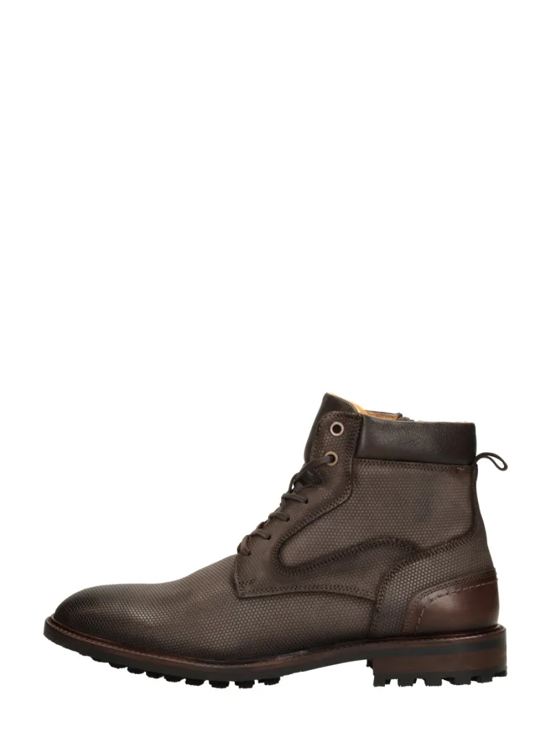 Sub55 Falcon, hoge veterschoenen voor heren in taupe