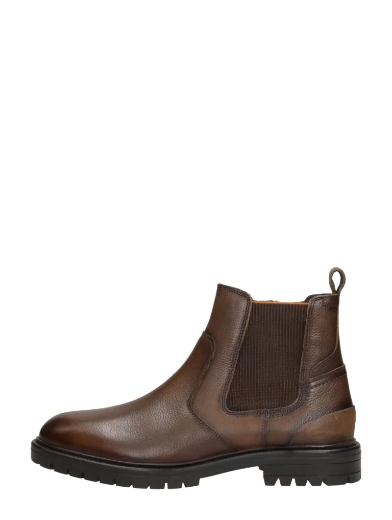 Sub55 Utha, enkellaarsjes & boots voor heren in cognac, foto 1 van 4