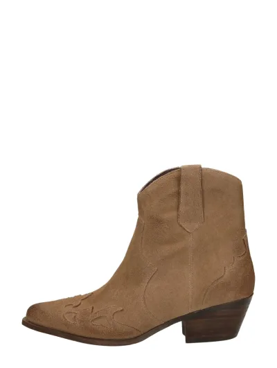 Sub55 Enkellaarsjes Hak, enkellaarsjes hak voor dames in beige, foto 1 van 4