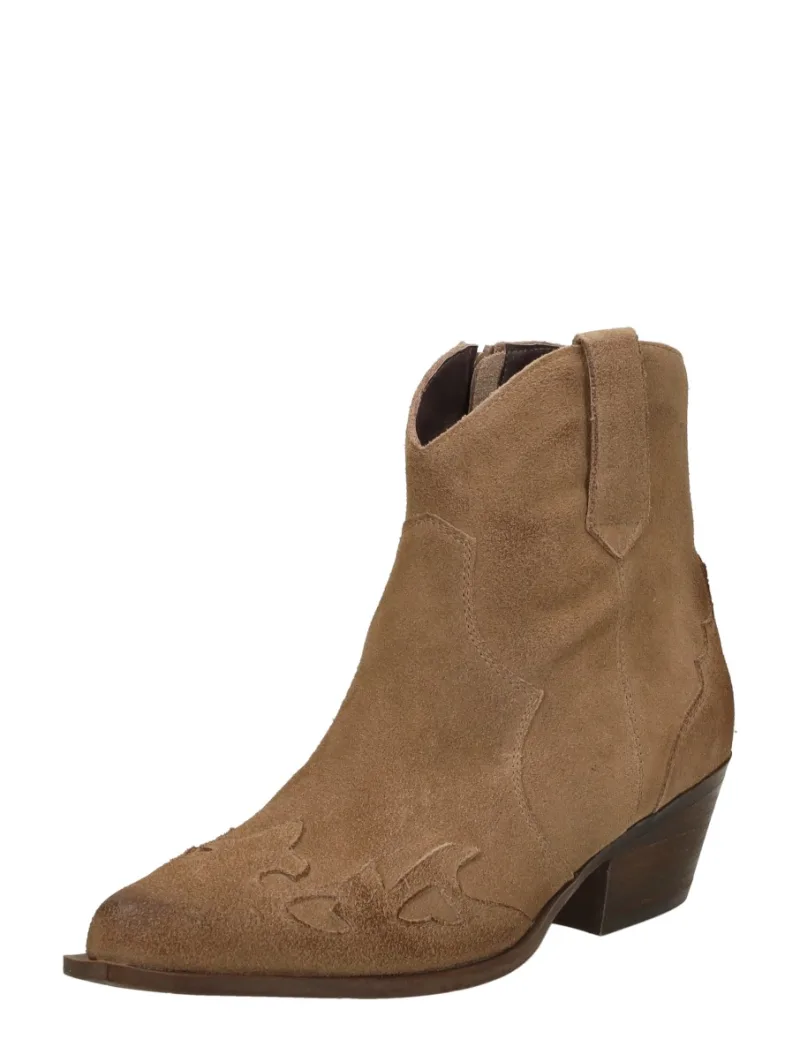Sub55 Enkellaarsjes Hak, enkellaarsjes hak voor dames in beige, foto 2 van 2