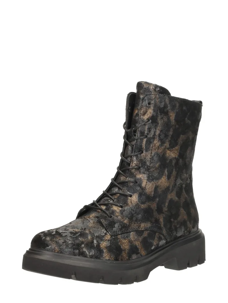 Remonte Veterschoenen Hoog, hoge veterschoenen voor dames in zwart, foto 2 van 2