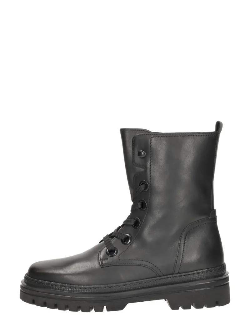 Gabor Veterschoenen Hoog, hoge veterschoenen voor dames in zwart, foto 1 van 4
