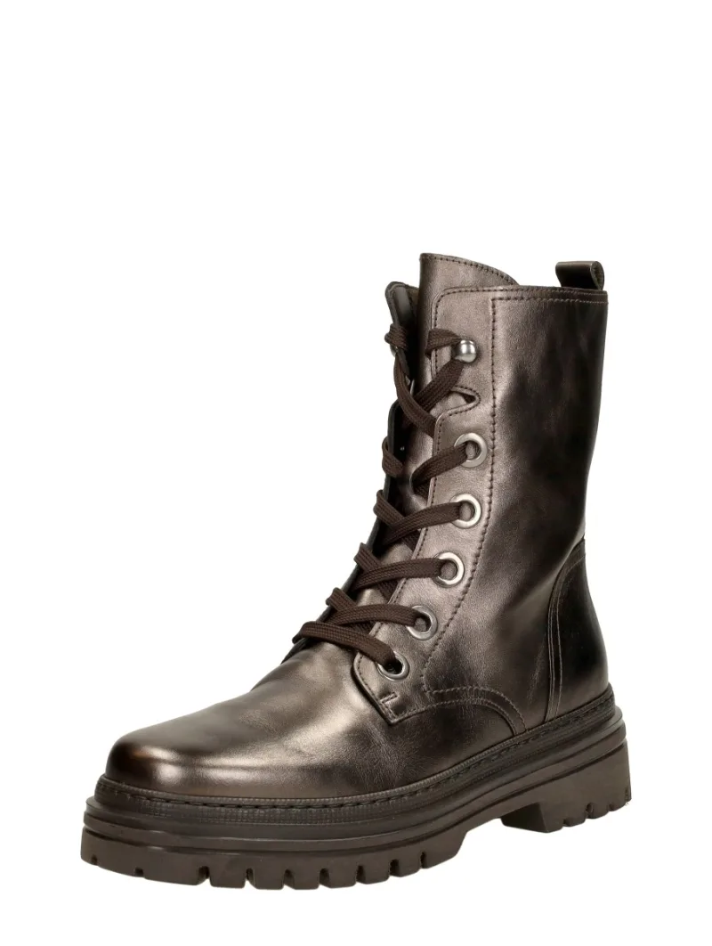 Gabor Veterschoenen Hoog, hoge veterschoenen voor dames in brons, foto 2 van 2