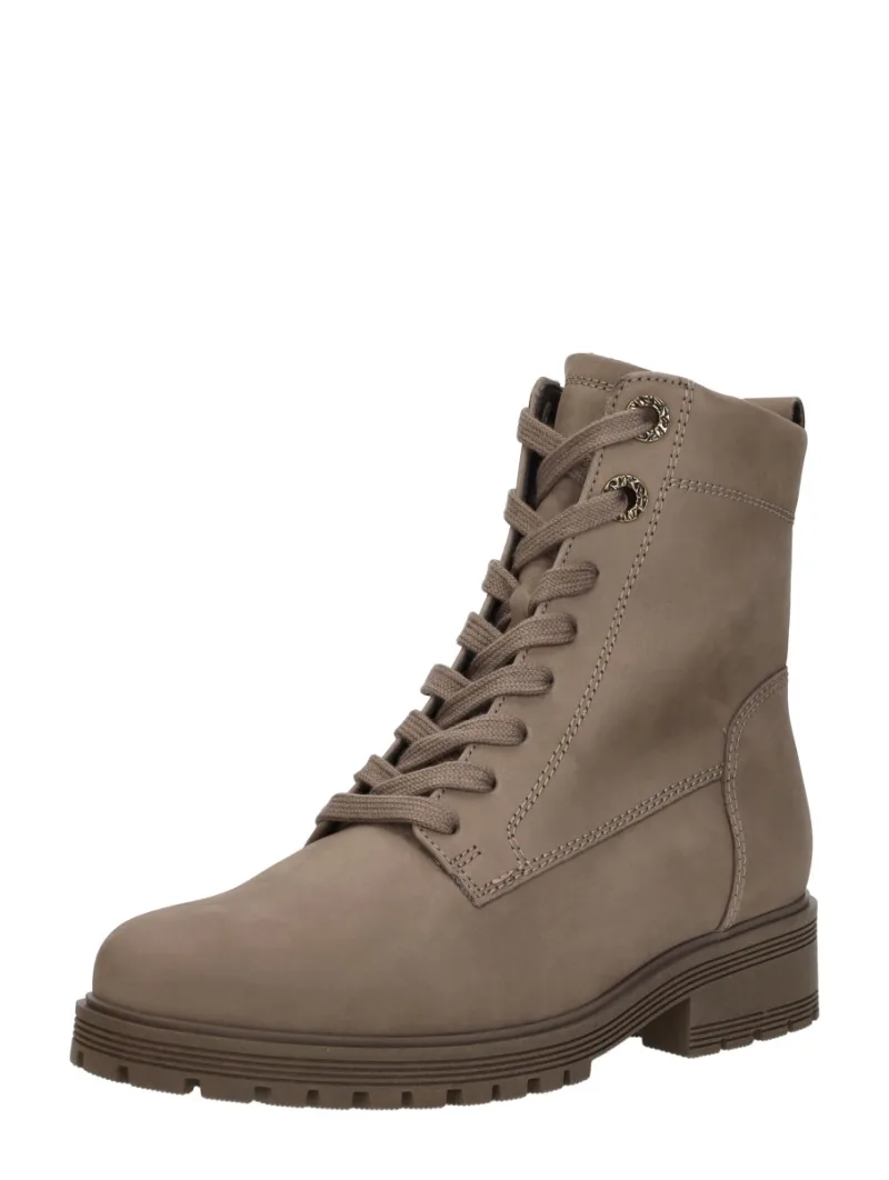 Gabor Veterschoenen Hoog, hoge veterschoenen voor dames in taupe, foto 2 van 2