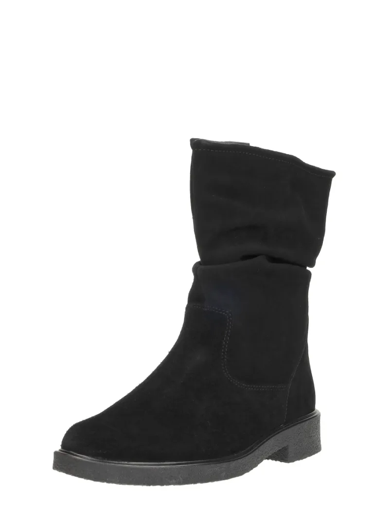 Sub55 Comfort Collection Giulia 01, enkellaarsjes plat voor dames in zwart, foto 2 van 2