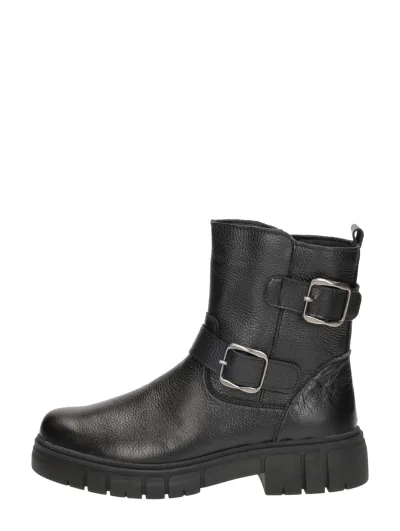 Sub55 Comfort Collection Paige 30, enkellaarsjes plat voor dames in zwart, foto 1 van 4