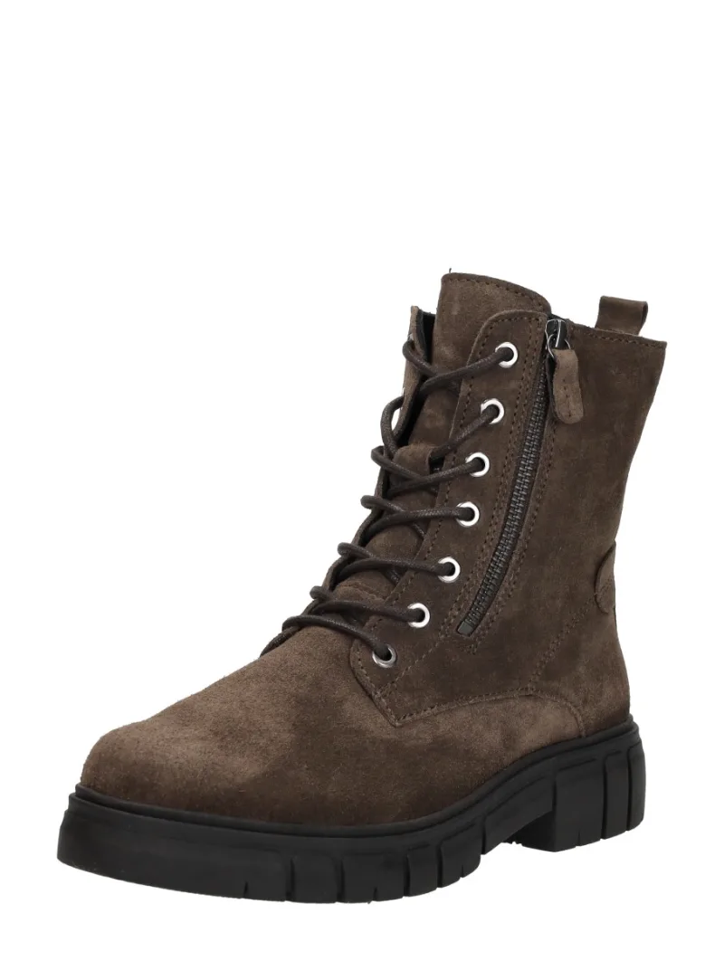 Sub55 Comfort Collection Paige 29, hoge veterschoenen voor dames in donkerbruin, foto 2 van 2